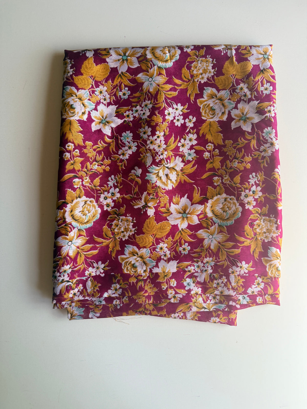 Kaffe Fassett style floral faux silk