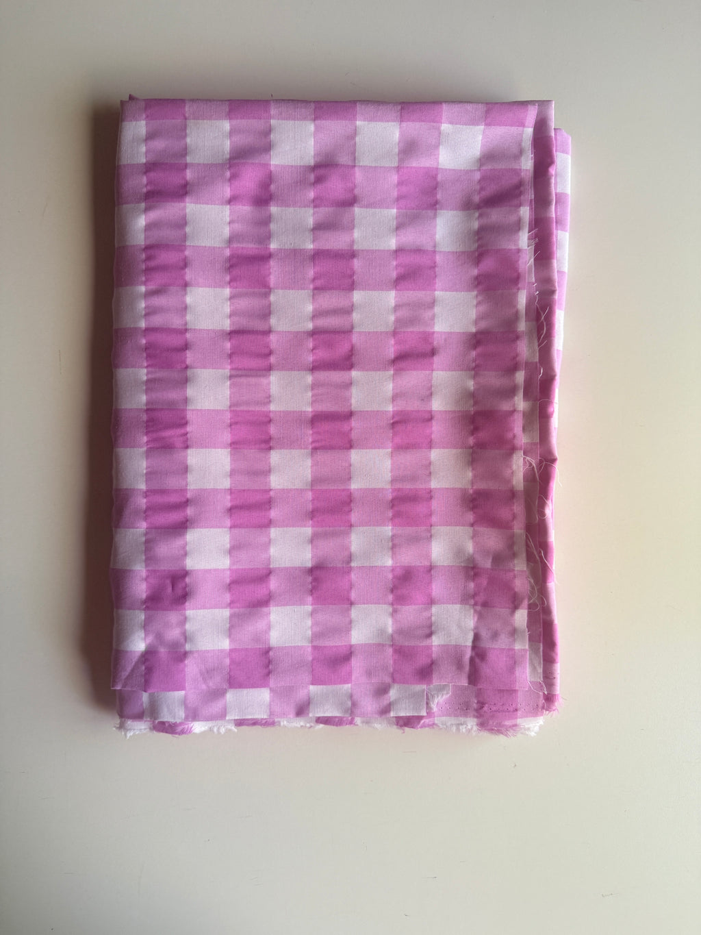 Large Pink classic Gingham Cotton