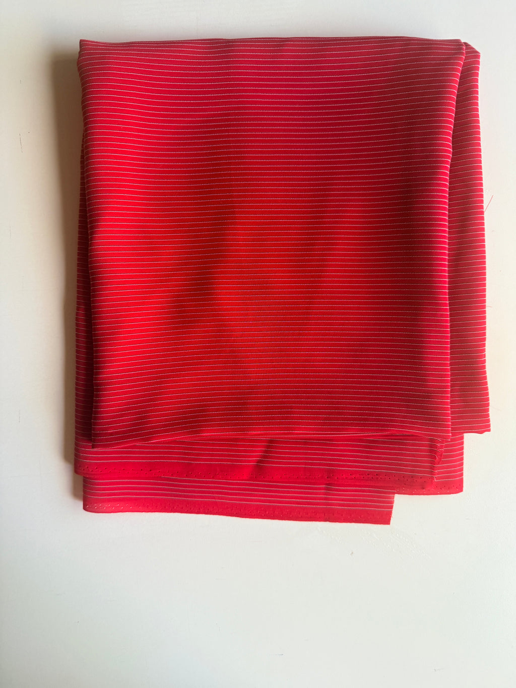 Peppermint Red, black and white Pinstripes
