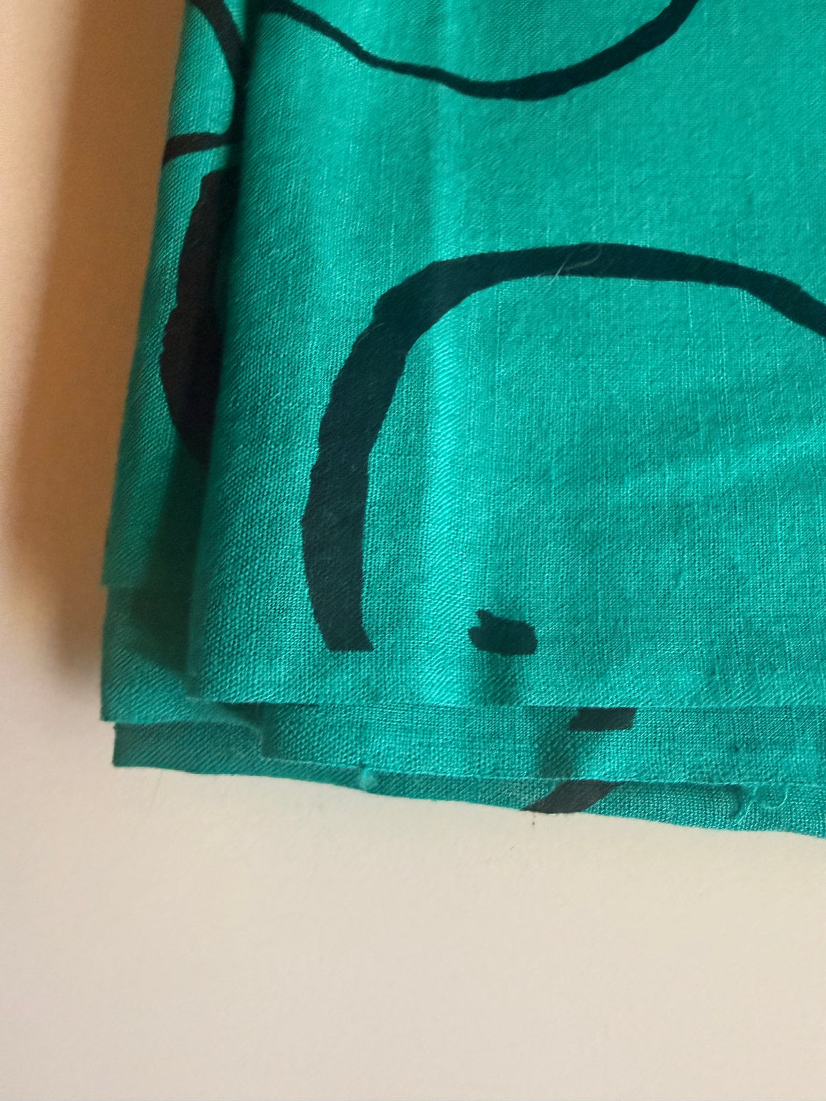 Large, muted fruit print Linen
