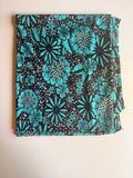 Dark Retro stylized flowers and leaves