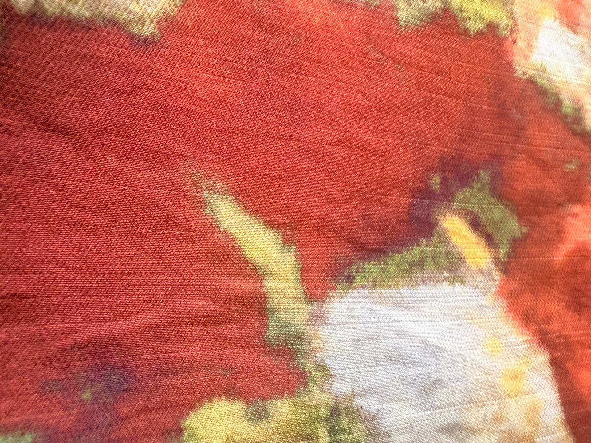 Lightweight Abstract Print Linen Fabric, 2-Yard Pre-Cut