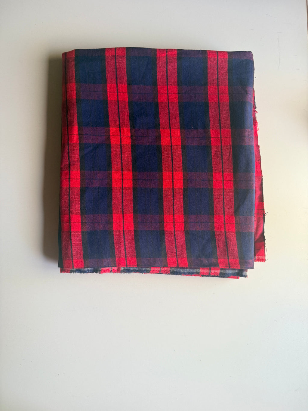 Red and Blue Plaid Flannel Light weight