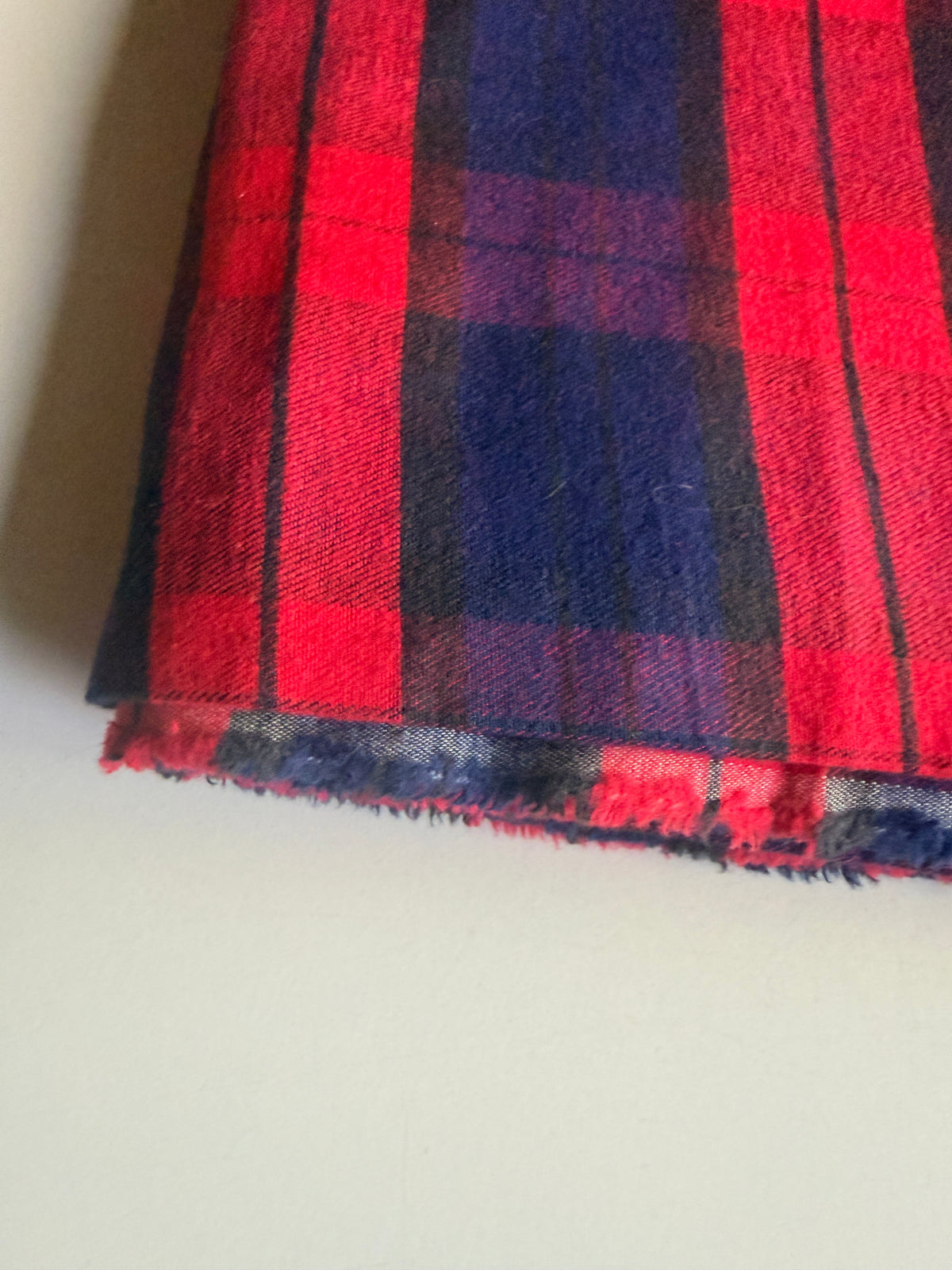 Red and Blue Plaid Flannel Light weight