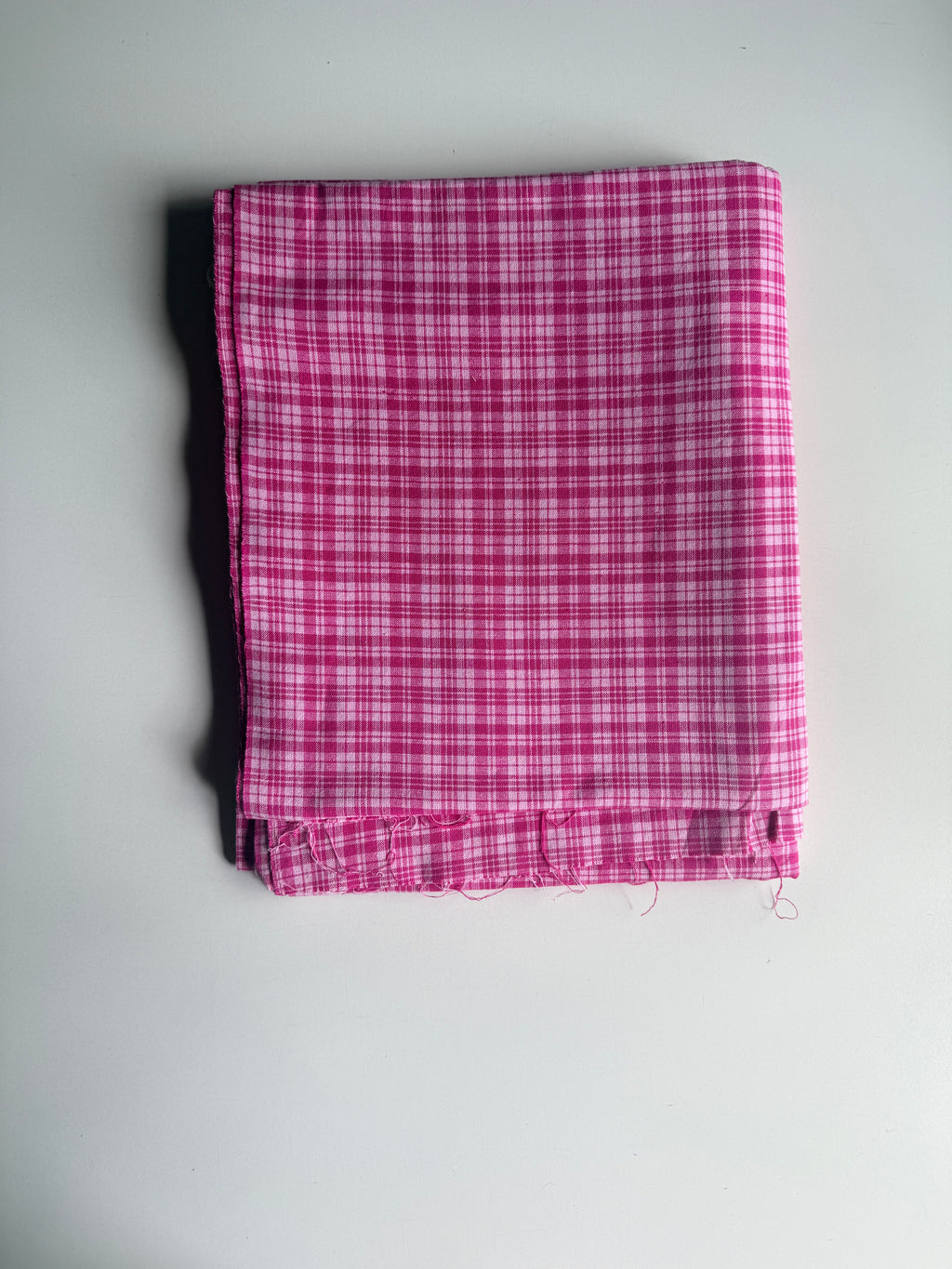 Pink on Pink plaid cotton