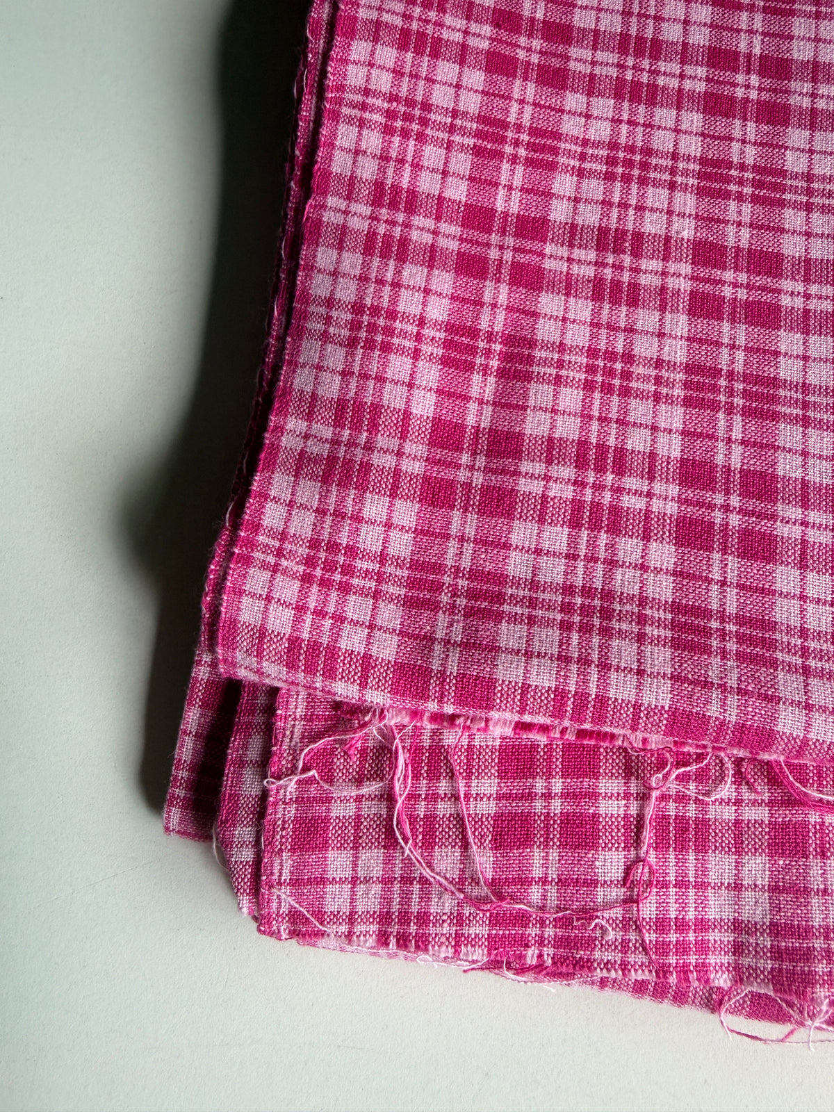 Pink on Pink plaid cotton