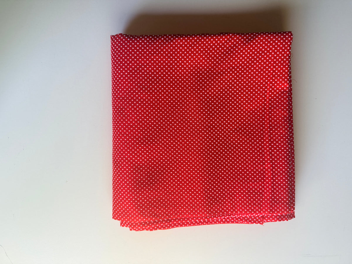 Mini* Inspired embossed Polka doted cotton fabric