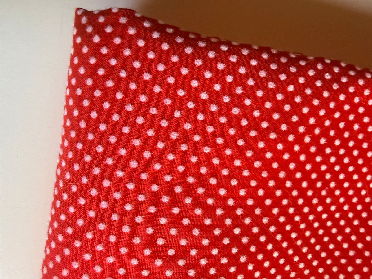Mini* Inspired embossed Polka doted cotton fabric