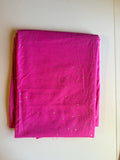Barbie* Pink Linen with squiggly stitch lines and sequin accents