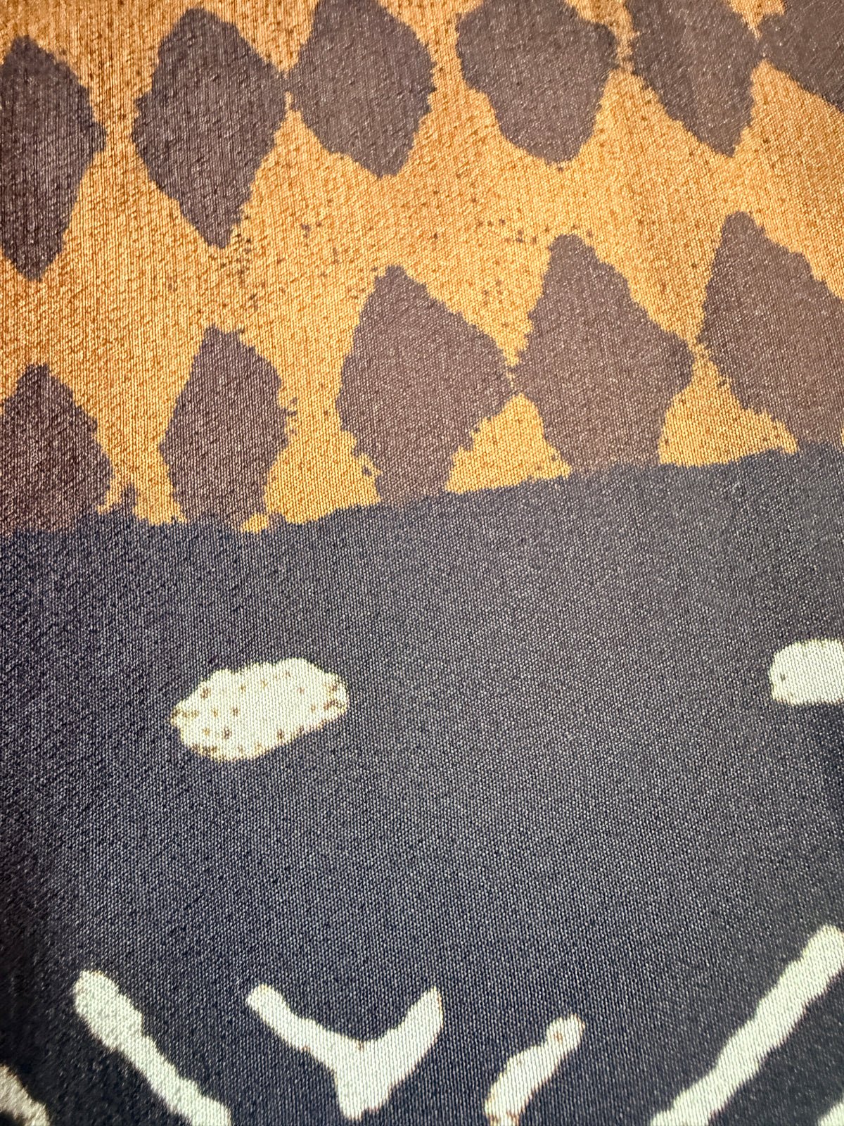 African-inspired printed silk - Deadstock
