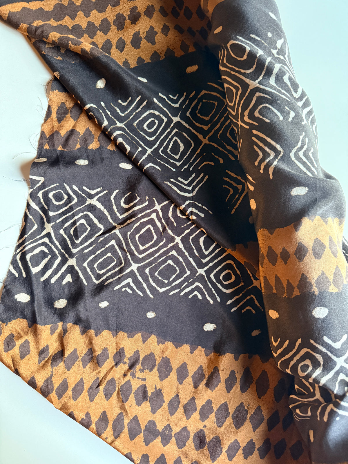 African-inspired printed silk - Deadstock